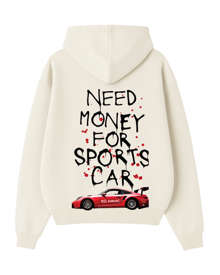 Need Money For Sports Car Red Hoodie Kids