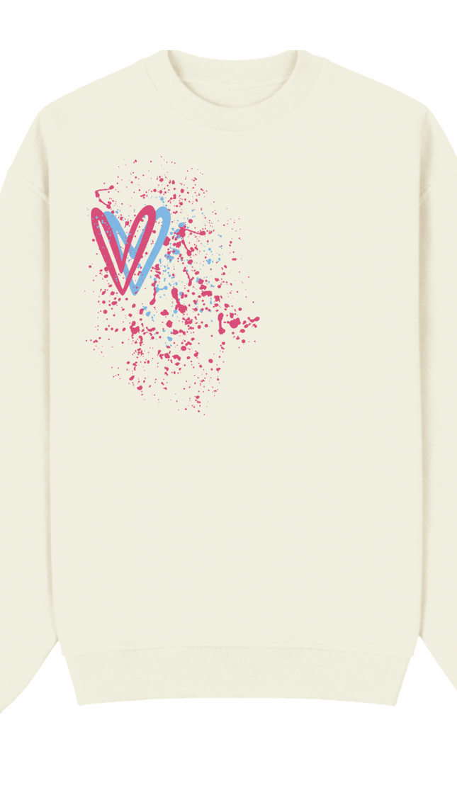 Multicoloured Heart Printed Sweatshirt – image 6