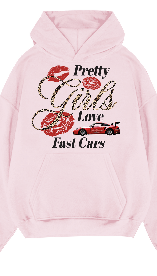 Pretty Girls Love Fast Cars Hoodie – image 4