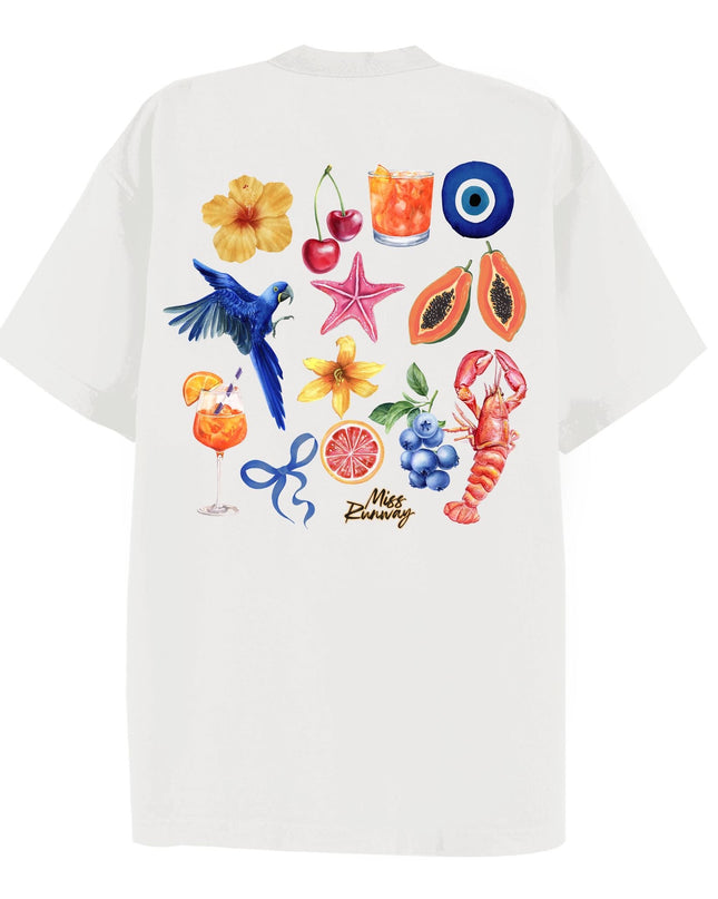 Summer Splash Printed T-shirt Adult