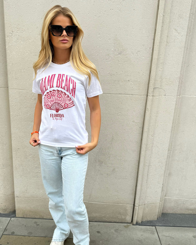 Miami Beach Printed T-shirt Adult