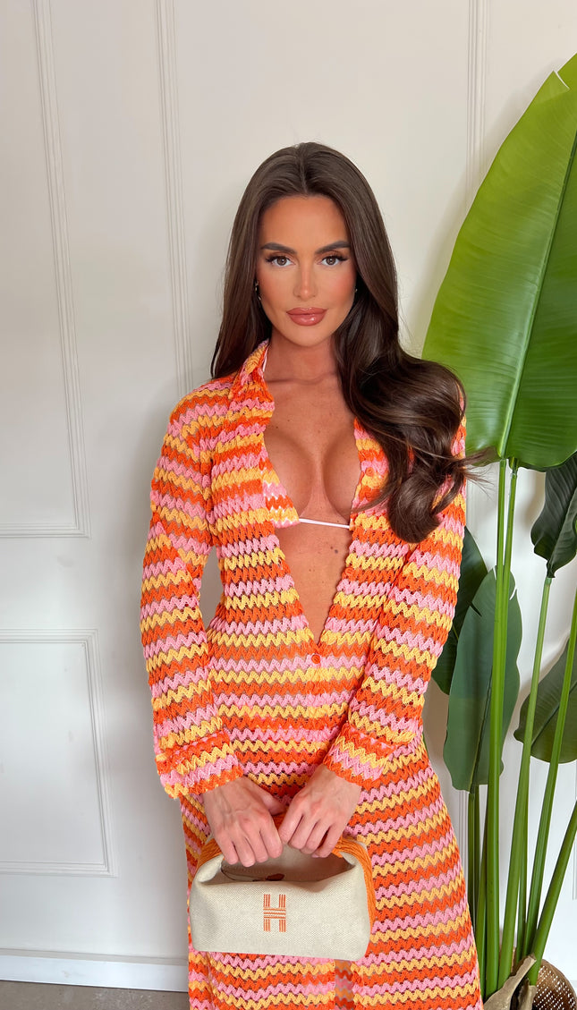 Riviera Cover Up Orange – women's beach cover-up by Miss Runway