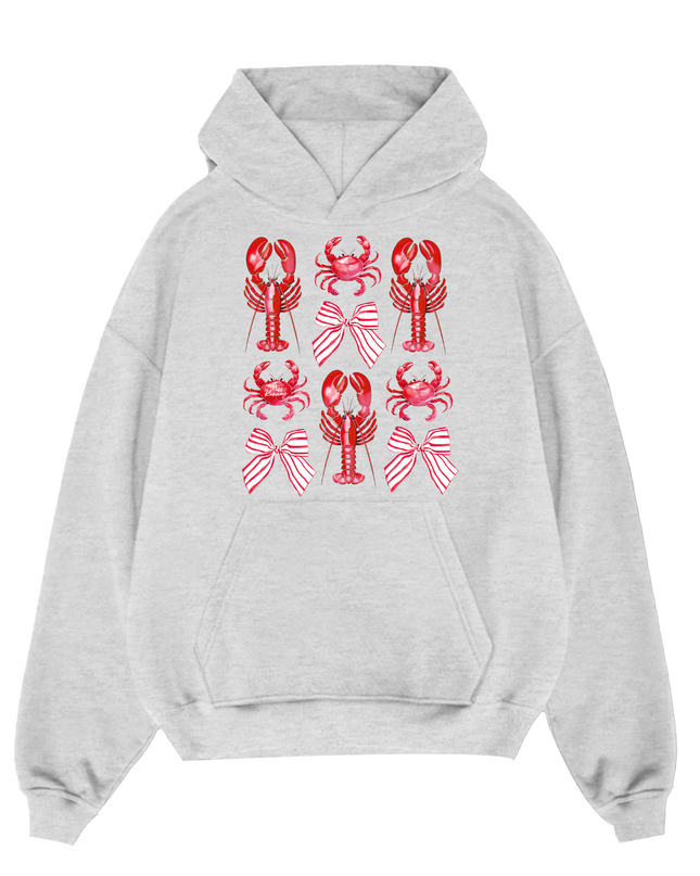 Lobster Bow Hoodie Adults