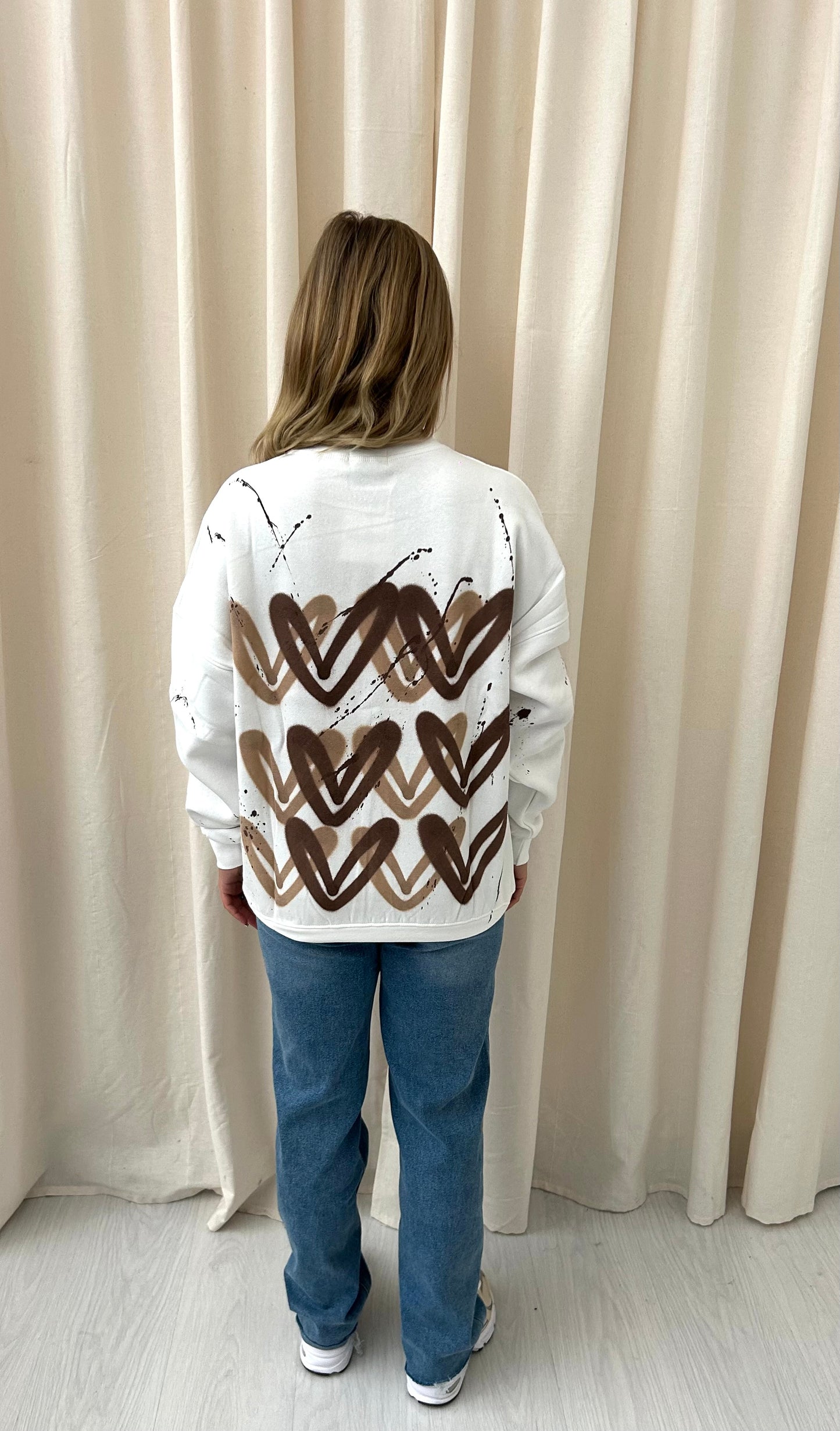 Brown Heart Sweatshirt