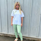 Sage Green Heart T-Shirt And Legging Set