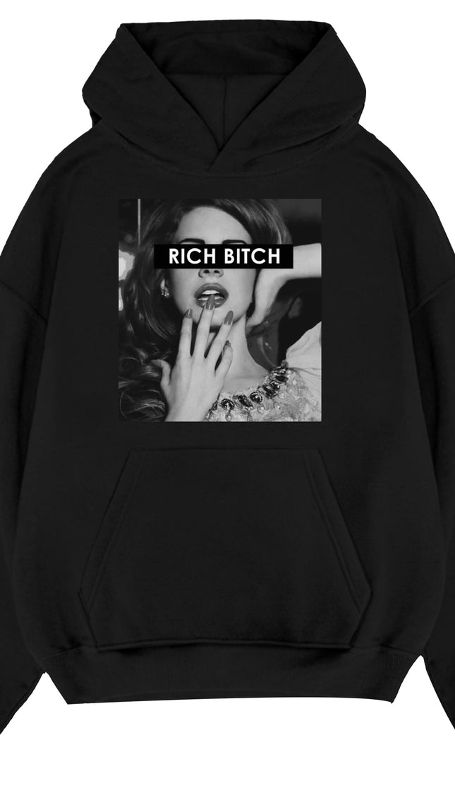 Rich B***h Hoodie – adult printed hoodie by Miss Runway