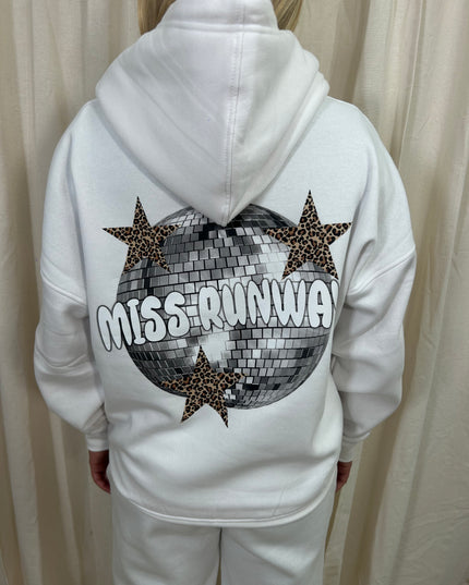 Miss Runway Glitter Ball Hooded Tracksuit