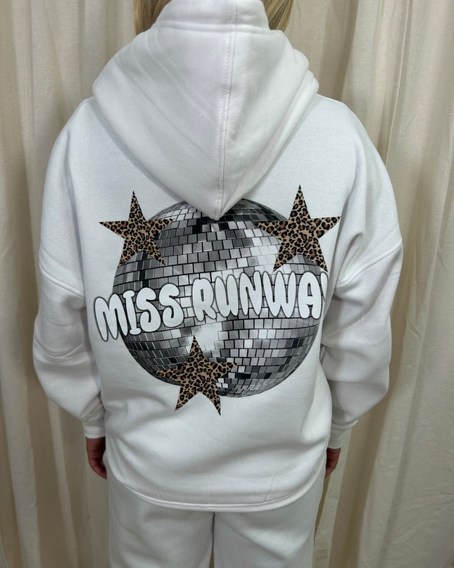 Miss Runway Glitter Ball Hooded Tracksuit