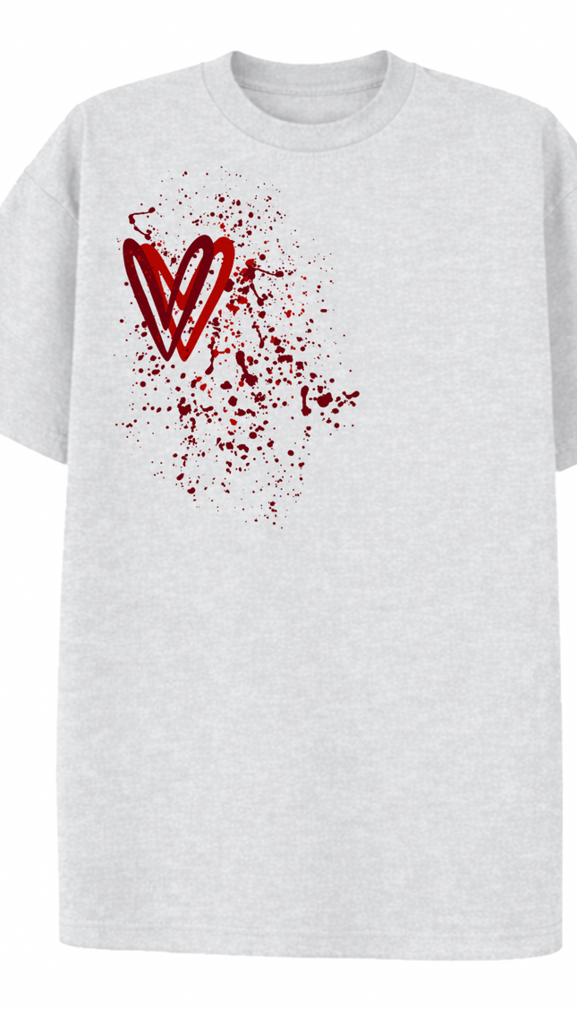 Red Heart Printed T-shirt by Miss Runway – image 2