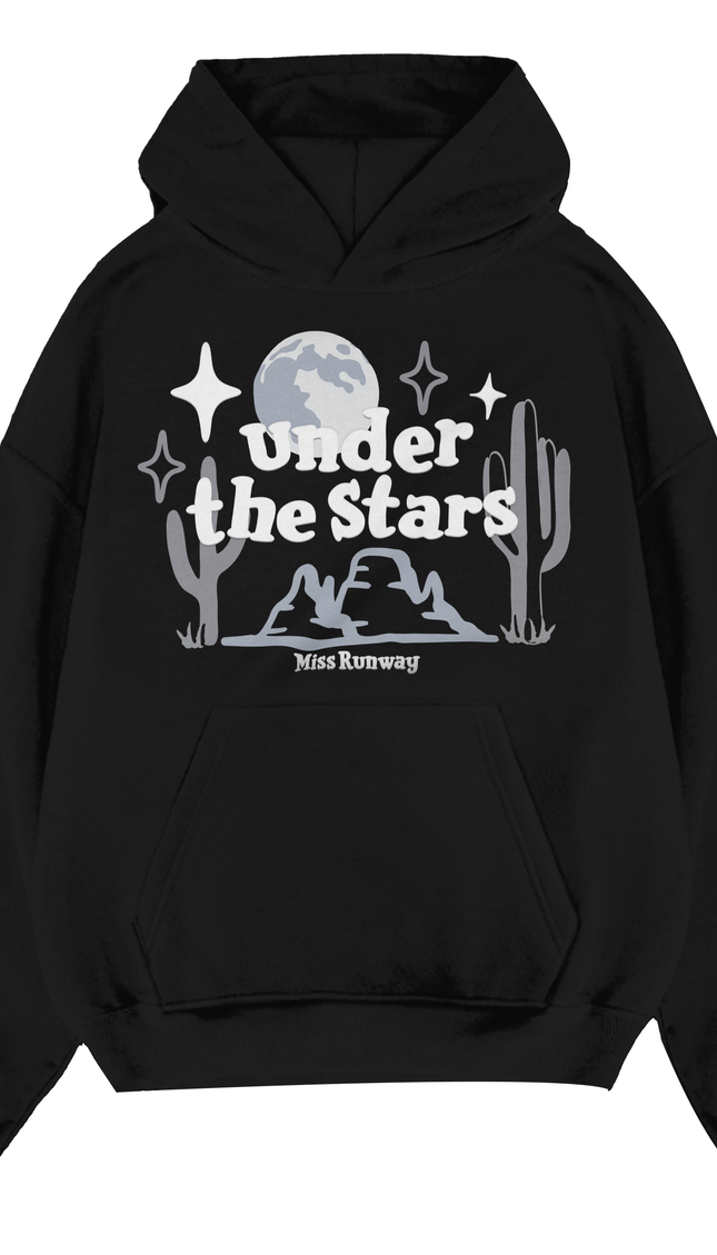 Under The Stars Hoodie – adult printed hoodie by Miss Runway