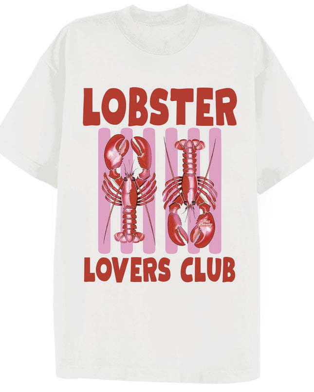 Lobster Lovers Club Printed T-shirt Adult