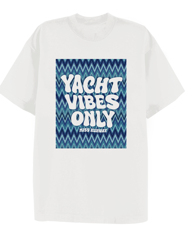 Yacht Vibes Only Printed T-shirt Adult