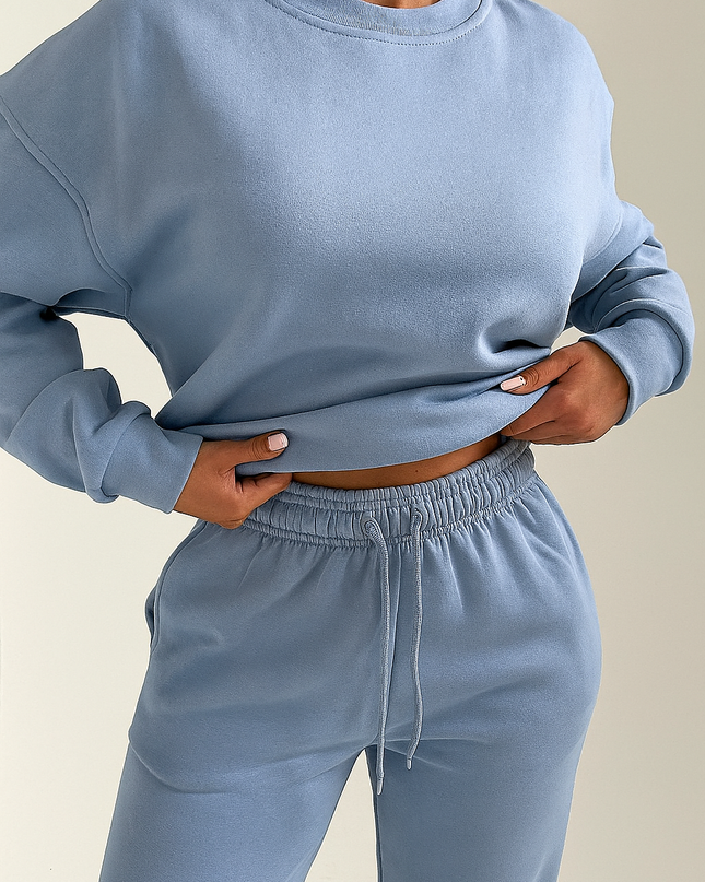 Blue Sweatshirt Tracksuit