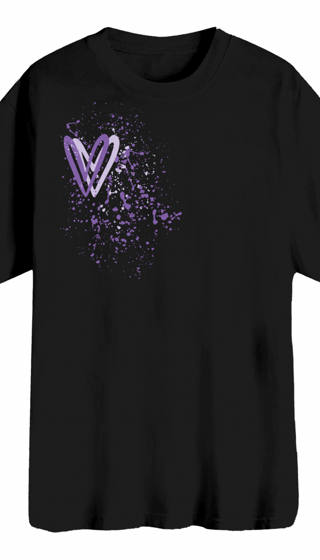 Lilac Heart Printed T-shirt – image 8
