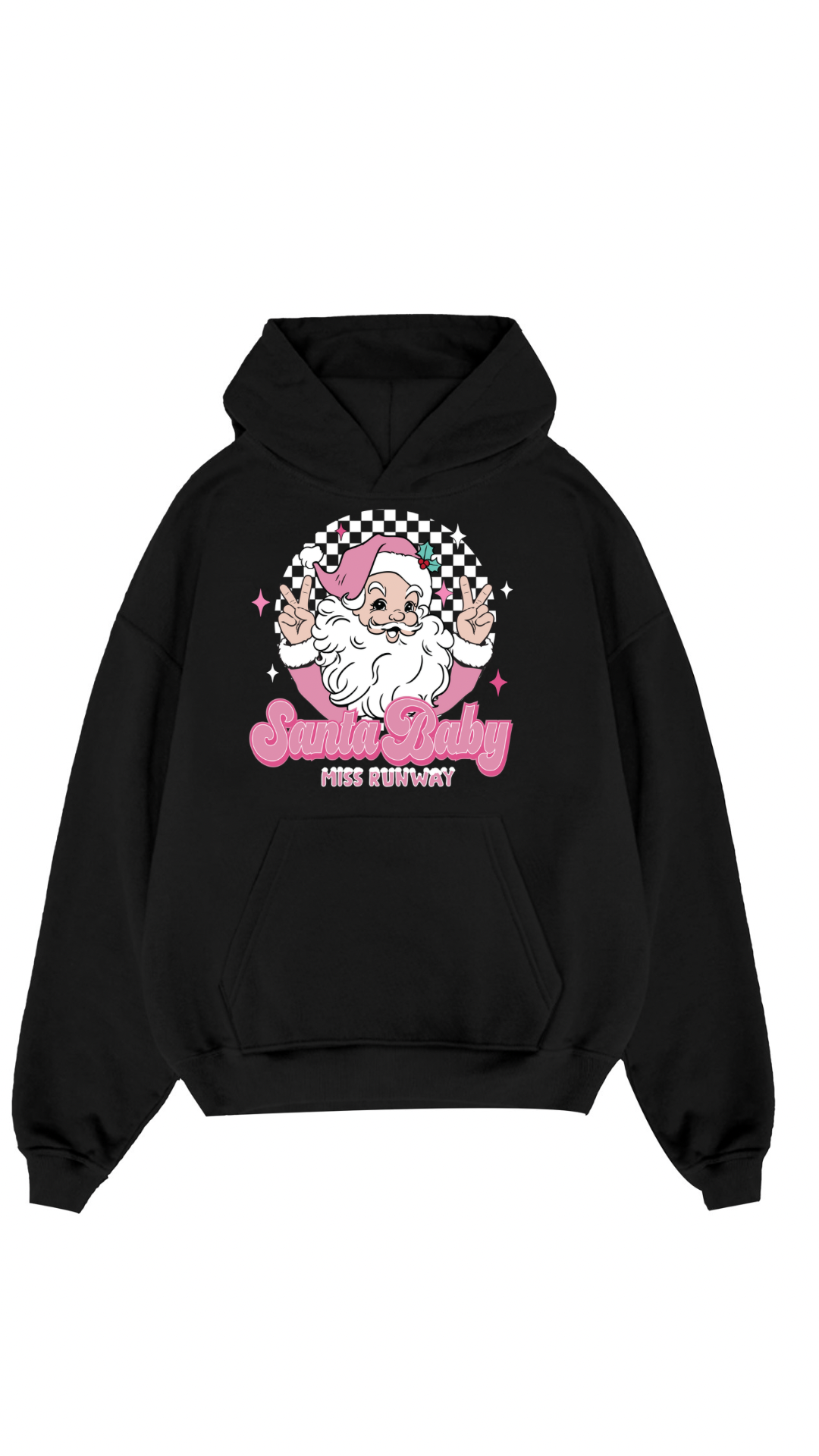 Santa Baby Hoodie Black