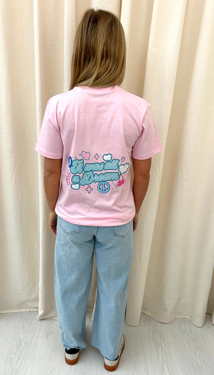 It Was All A Dream Graffiti T shirt Pink