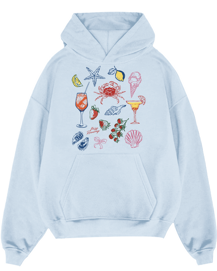 Seafood And Cocktails Hoodie Adults