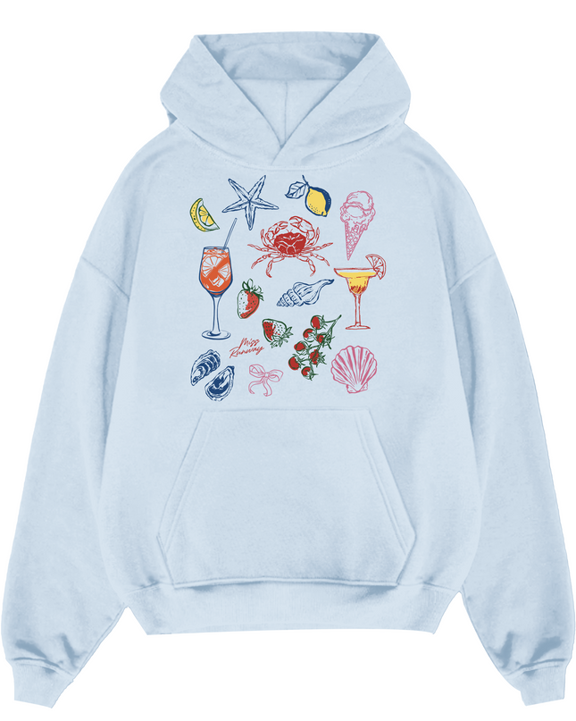 Seafood And Cocktails Hoodie Adults