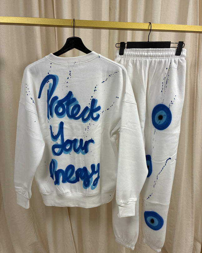 Protect Your Energy Spray Painted Sweatshirt Tracksuit Adult