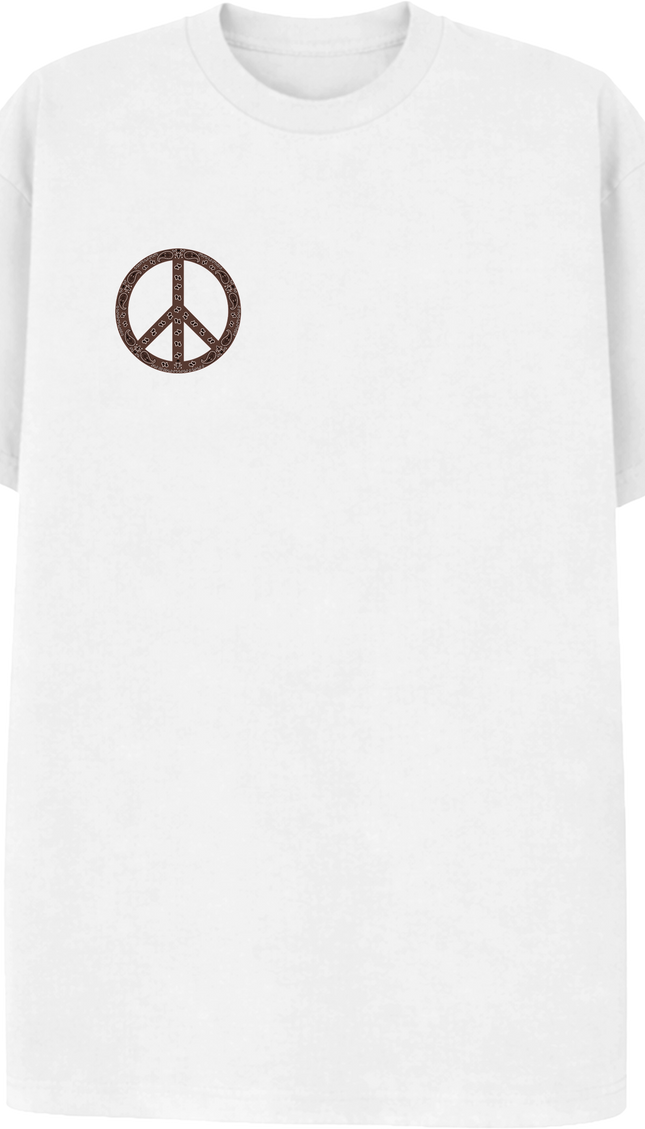 Paisley Peace T Shirt Brown by Miss Runway – image 2
