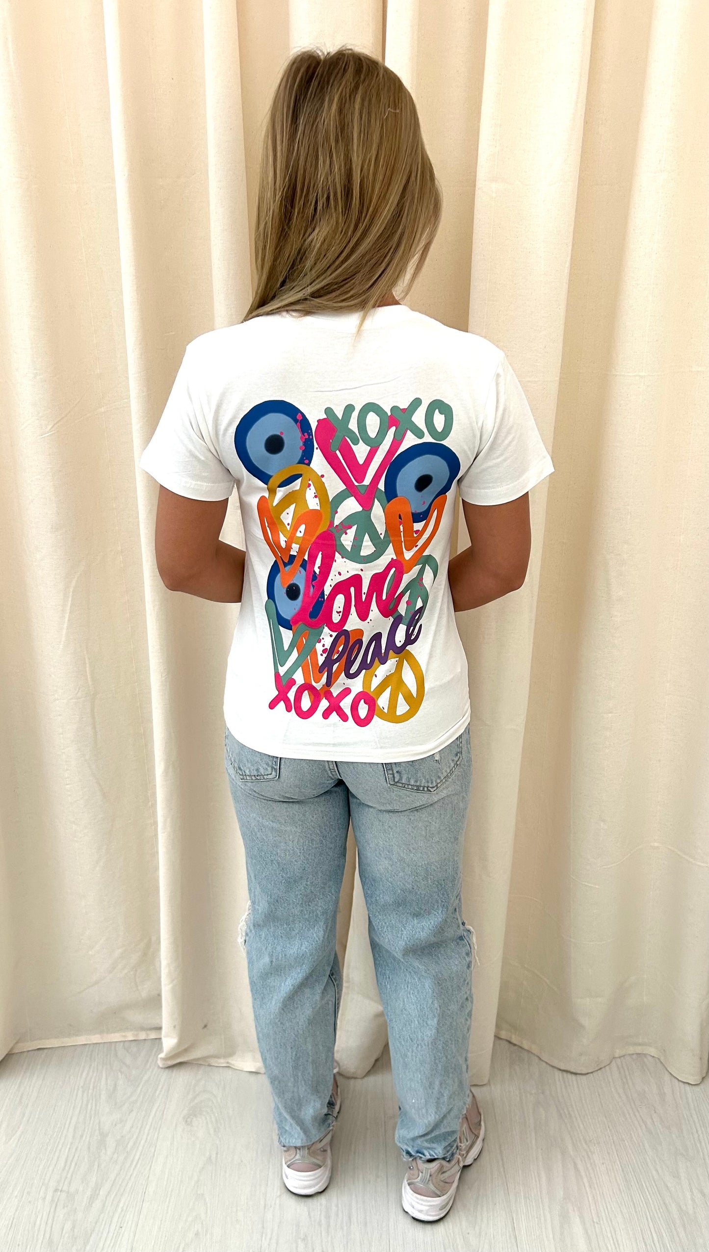 XOXO Graffiti T shirt White