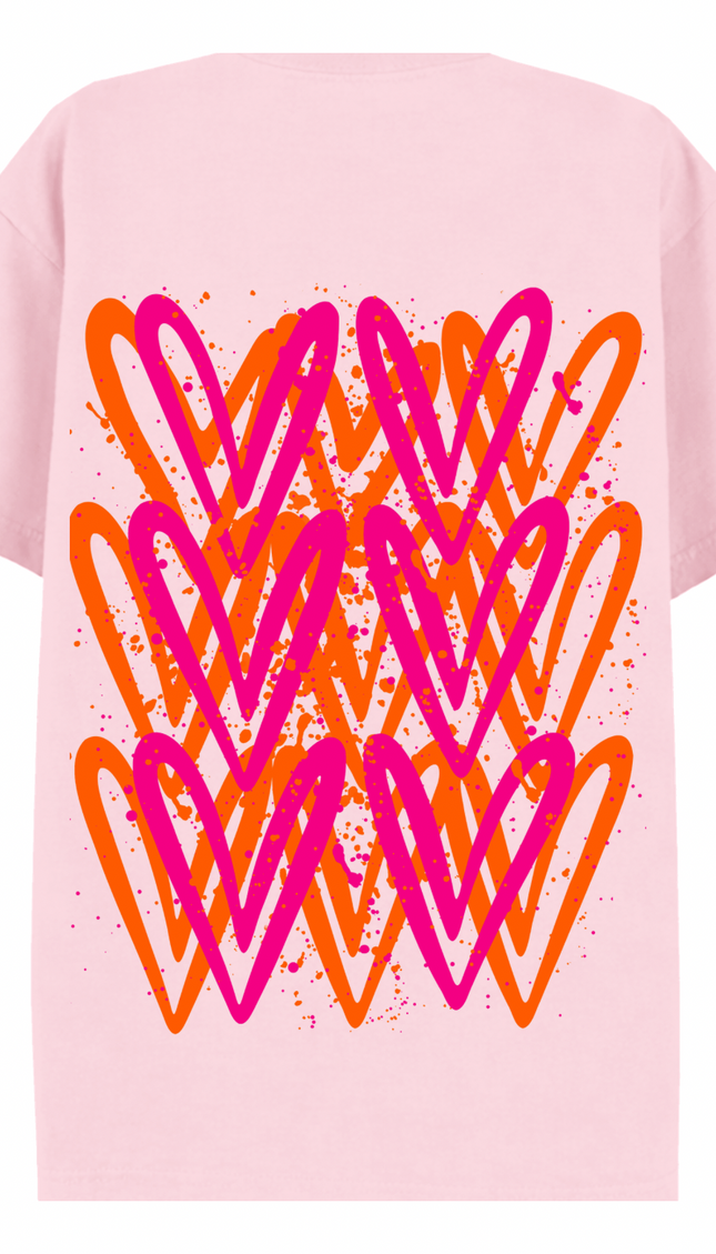 Neon Heart Printed T-shirt – image 5