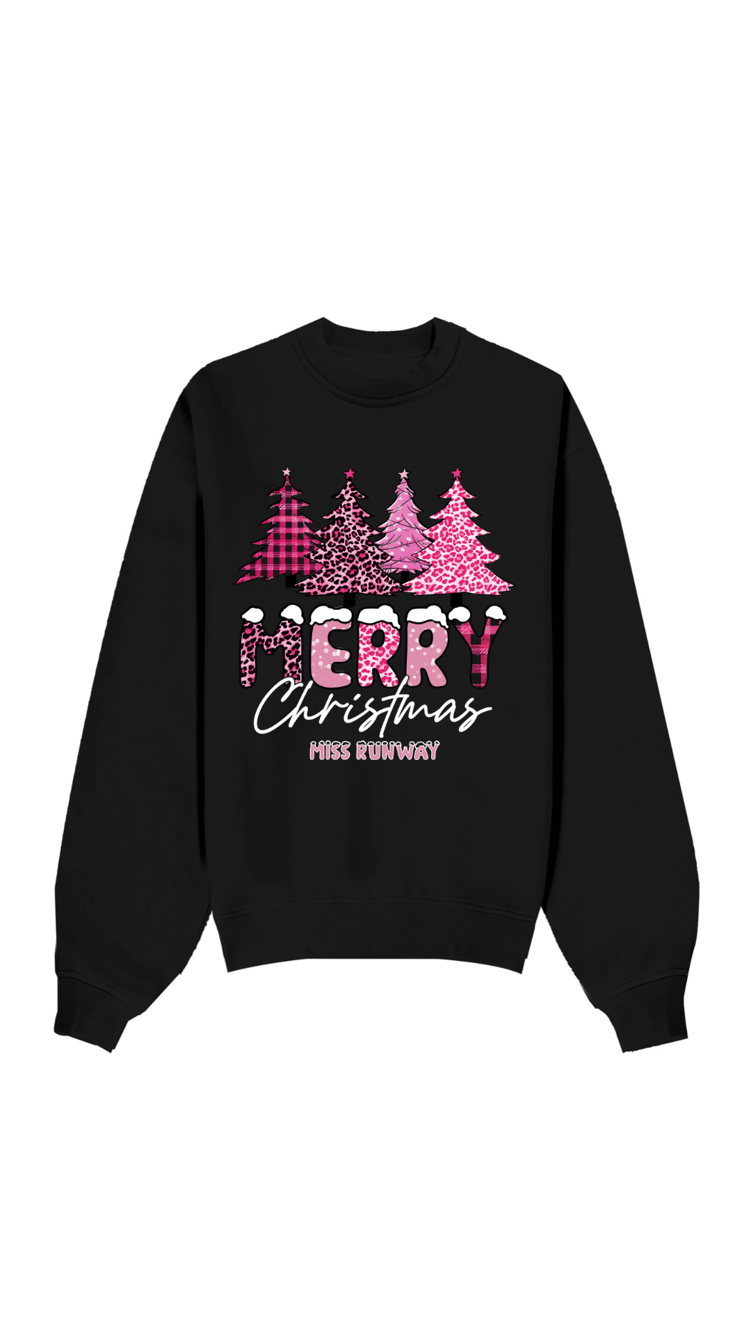 Christmas Tree Sweatshirt Black