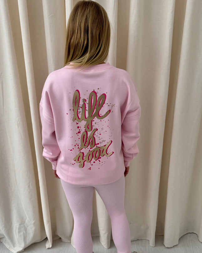Life Is Good Printed Sweatshirt & Leggings Adults