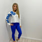 Peace/Hearts/Evil Eye Cropped Sweatshirt