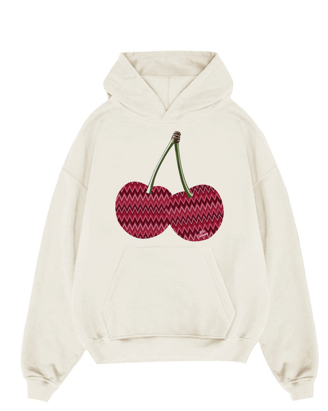 Zig Zag Cherry Hoodie Adults