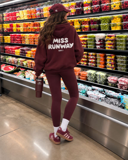 Edit 1 Hoodie Burgundy Kids