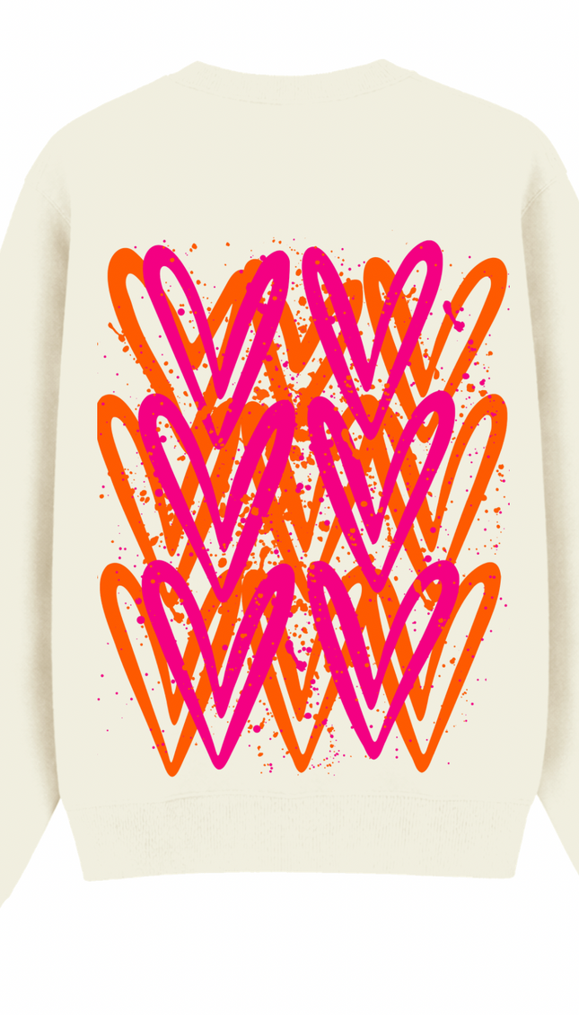 Neon Heart Printed Sweatshirt – image 5