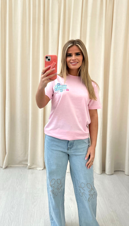 It Was All A Dream Graffiti T shirt Pink