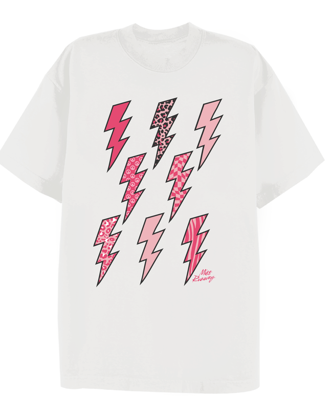 Lightning Bolt Printed T-shirt Adult