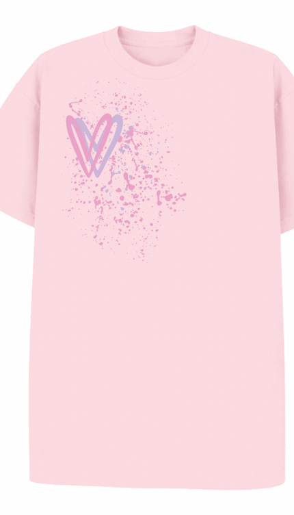 Pastel Heart Printed T-shirt by Miss Runway – image 2