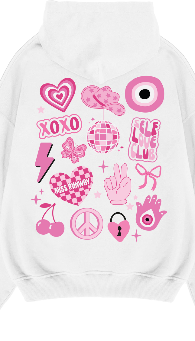 XOXO Hoodie – adult printed hoodie by Miss Runway