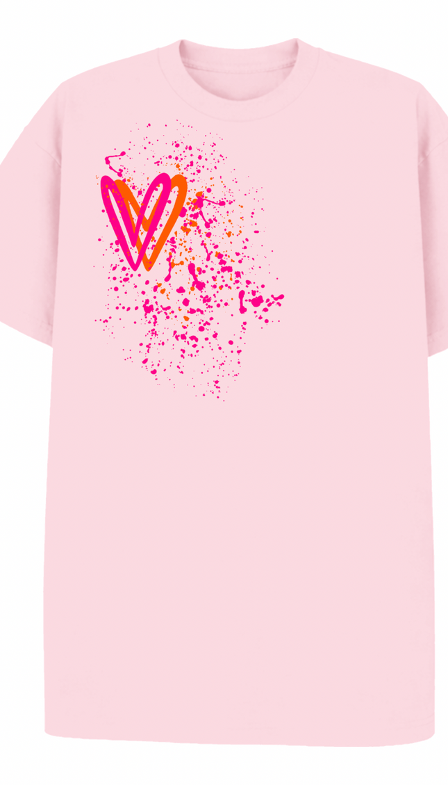 Neon Heart Printed T-shirt – image 6