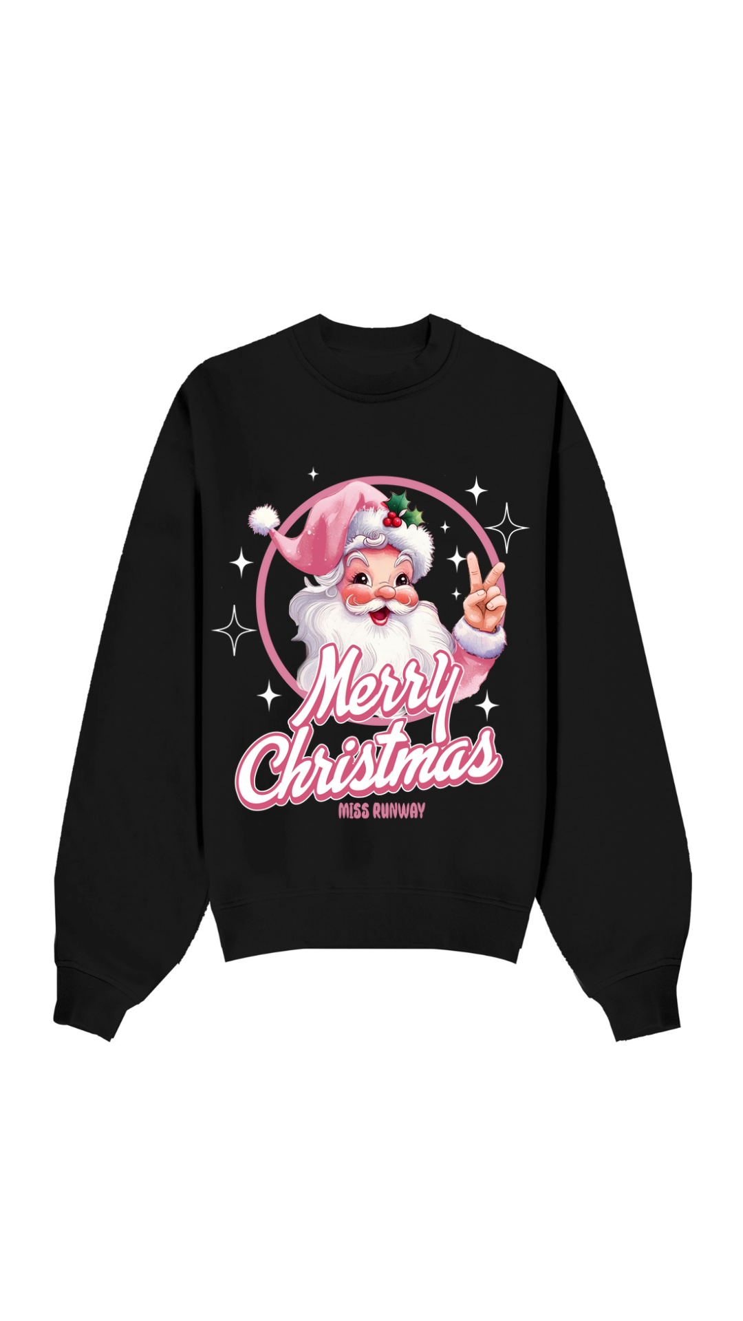 Merry Christmas Sweatshirt Black