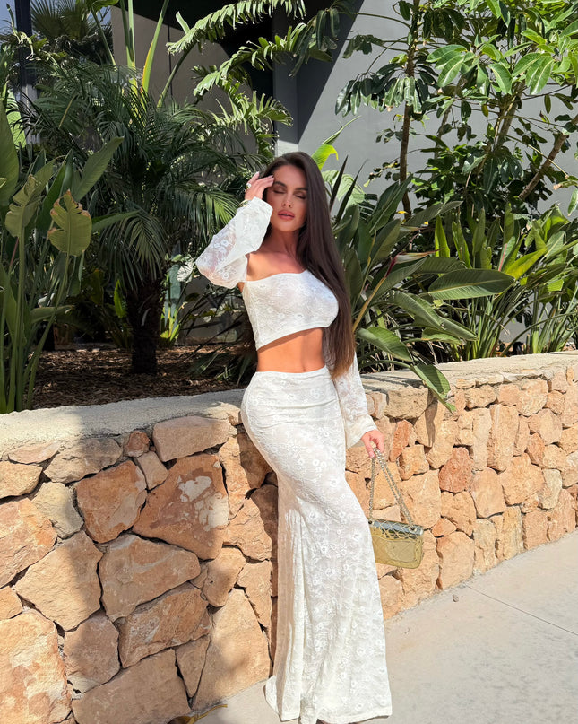 Sun-kissed Soleil Lace Co-ord Cream (Pre order 30th July)