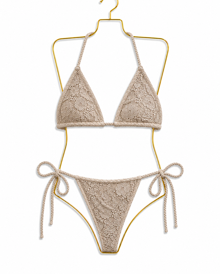 Sun-kissed Soleil Lace Bikini Mocha (Pre order 28th June)