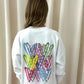 Multicoloured Leopard Print Sweatshirt White