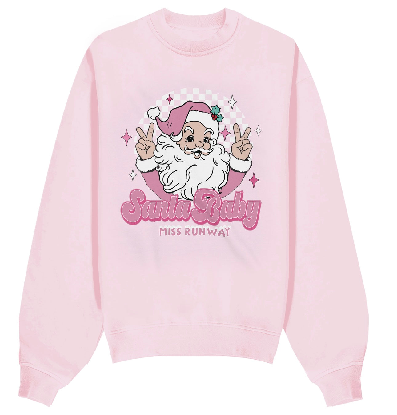 Santa Baby Sweatshirt Pink