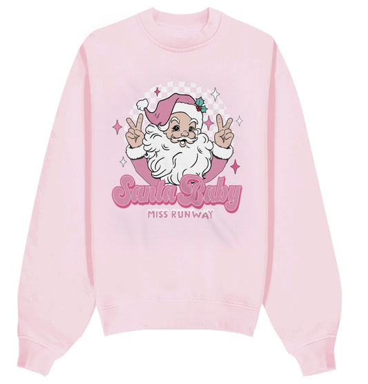 Santa Baby Sweatshirt Pink