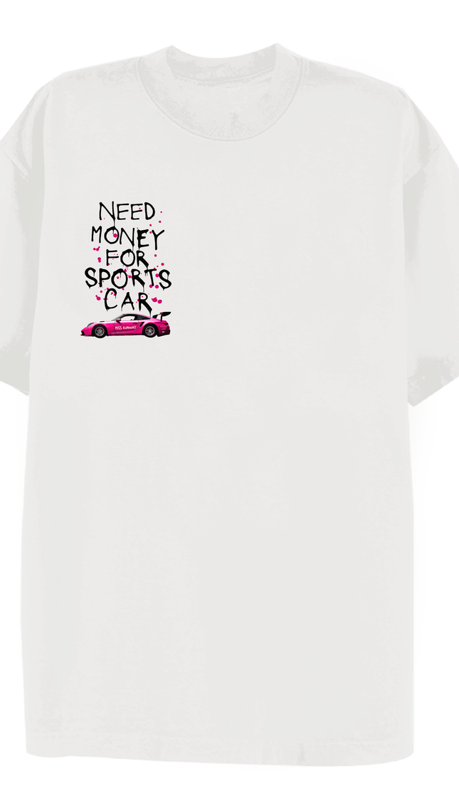 Need Money For Cars T-shirt Hot Pink