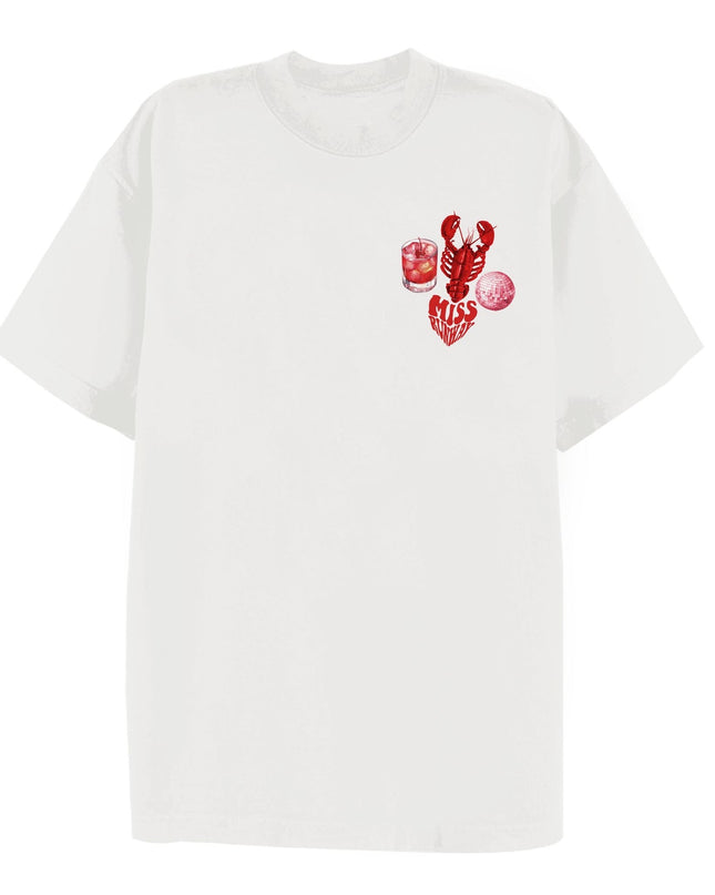 Disco Lobster Printed T-shirt Adult