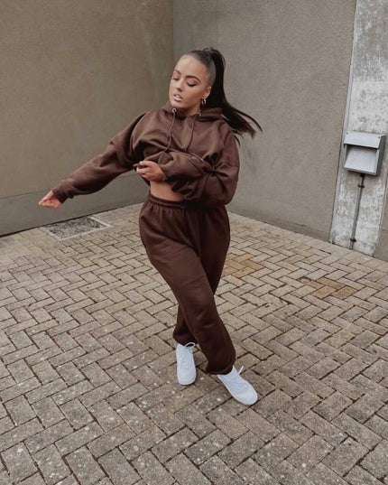 Brown Hooded Tracksuit