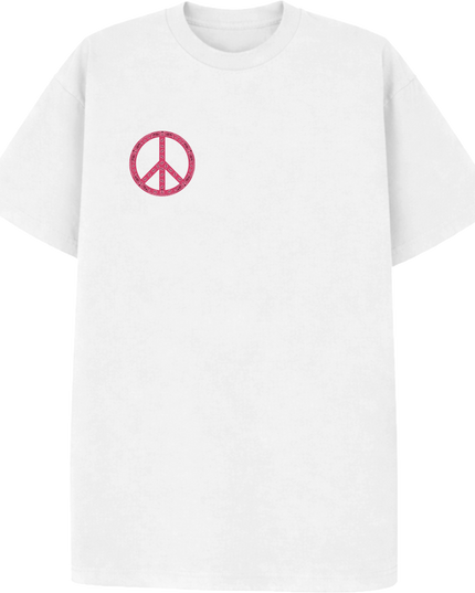 Paisley Peace T Shirt Fuchsia