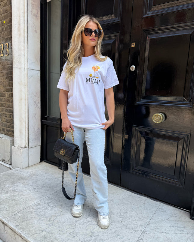 Miami Cocktail Club Printed T-shirt Adult