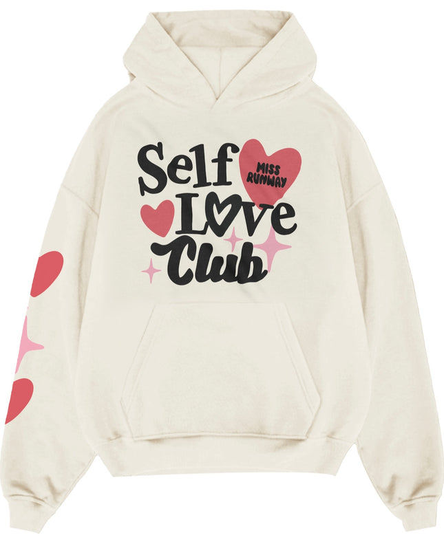 Self Love Club Hoodie Ecru