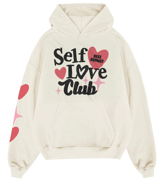 Self Love Club Hoodie Ecru